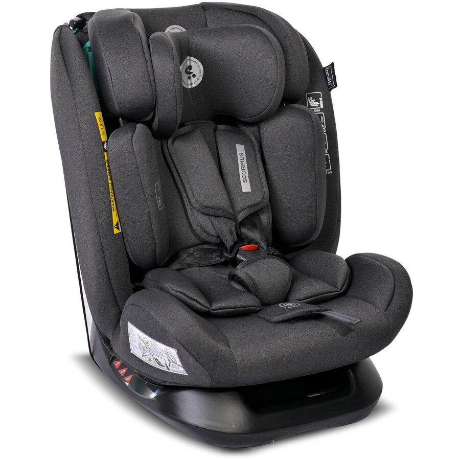Scaun Auto Copii Scorpius i-Size 0 Luni-12 Ani 40-150CM Maxim 36KG Negru Jasper