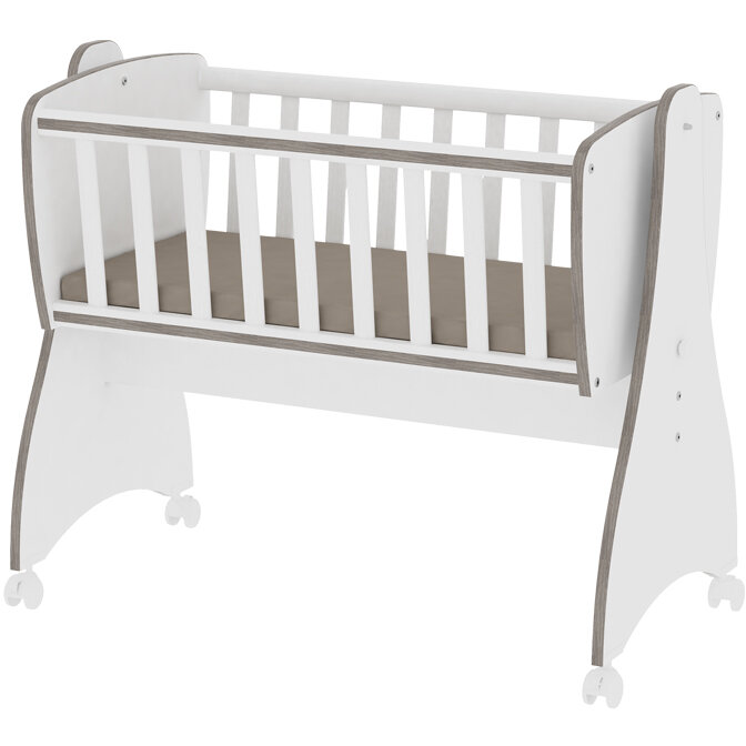 Patut Balansoar First Dreams Transformabil 0 Luni+ Alb/Maro