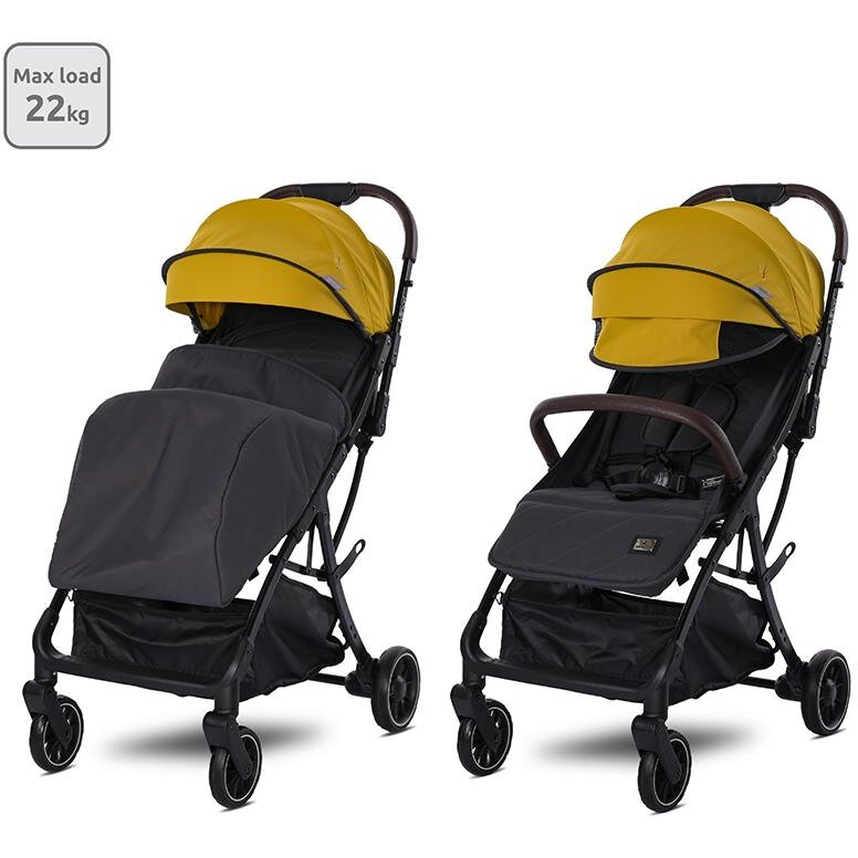 Carucior Sport Autofold de la 0 Luni pana la 4 Ani Maxim 22kg Protectie UV Minori Lemon Curry