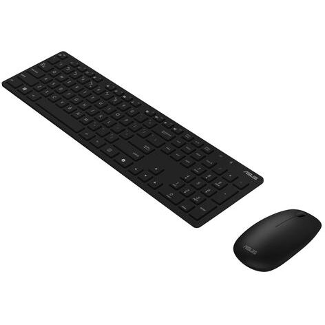 Kit Tastatura si Mouse W5000 Wireless Layout US International QWERTY Negru