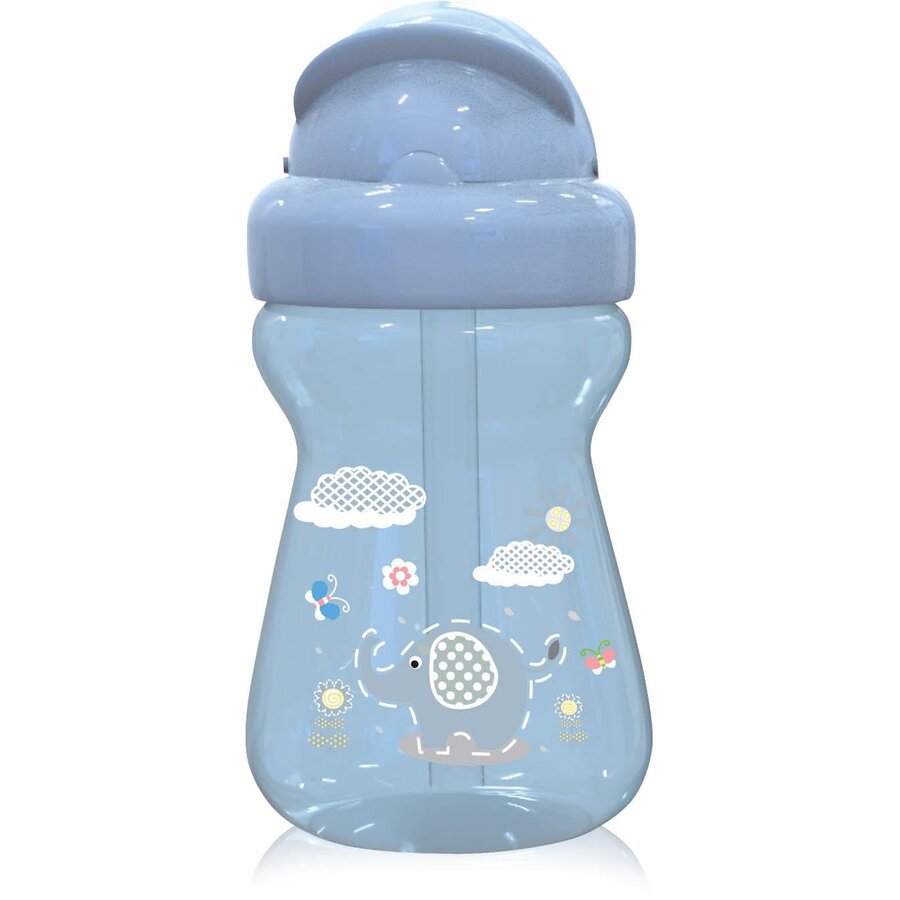 Biberon Sport cu Pai 325ml Animalute 6 Luni+ Blue