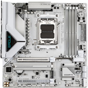 Placa de Baza B850M Eagle WiFi6E Ice AM5 DDR5 Bluetooth WI-FI mATX Alb