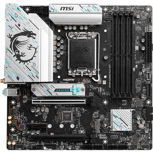 Placa de Baza B760M Gaming Plus WiFi DDR5 mATX Socket 1700 Negru/Alb