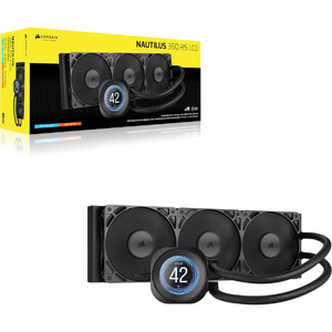Cooler Lichid NAUTILUS 360 RS LCD AIO 360mm 2.1inch IPS PWM Zero RPM Intel/ AMD Negru