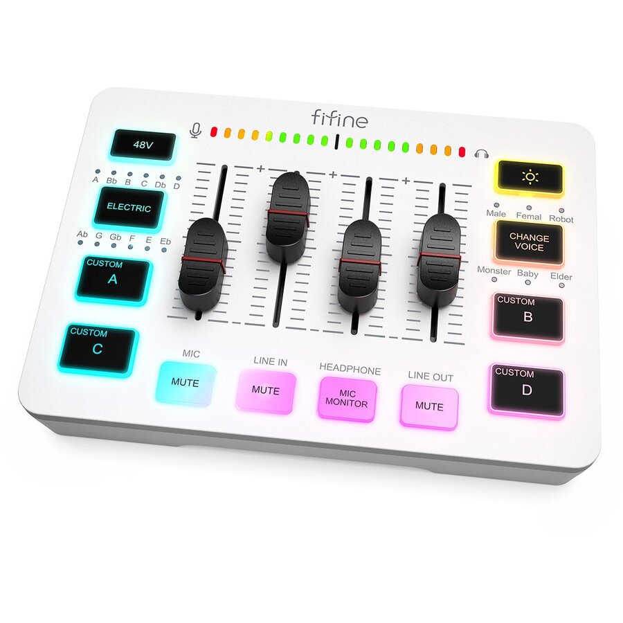 Mixer Sound Card SC3W White