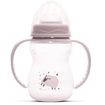 Biberon cu Manere My Friend Tetina Moale din Silicon 0 Luni+ 250Ml Mellow Rose