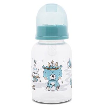 Biberon cu Capac 0 Luni+ 125 ml Aqua Blue