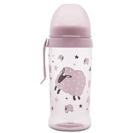 Biberon Anticurgere cu Clips si Tetina Lata Protejeaza Gingiile 6 Luni+ 360Ml My Friend Mellow Rose