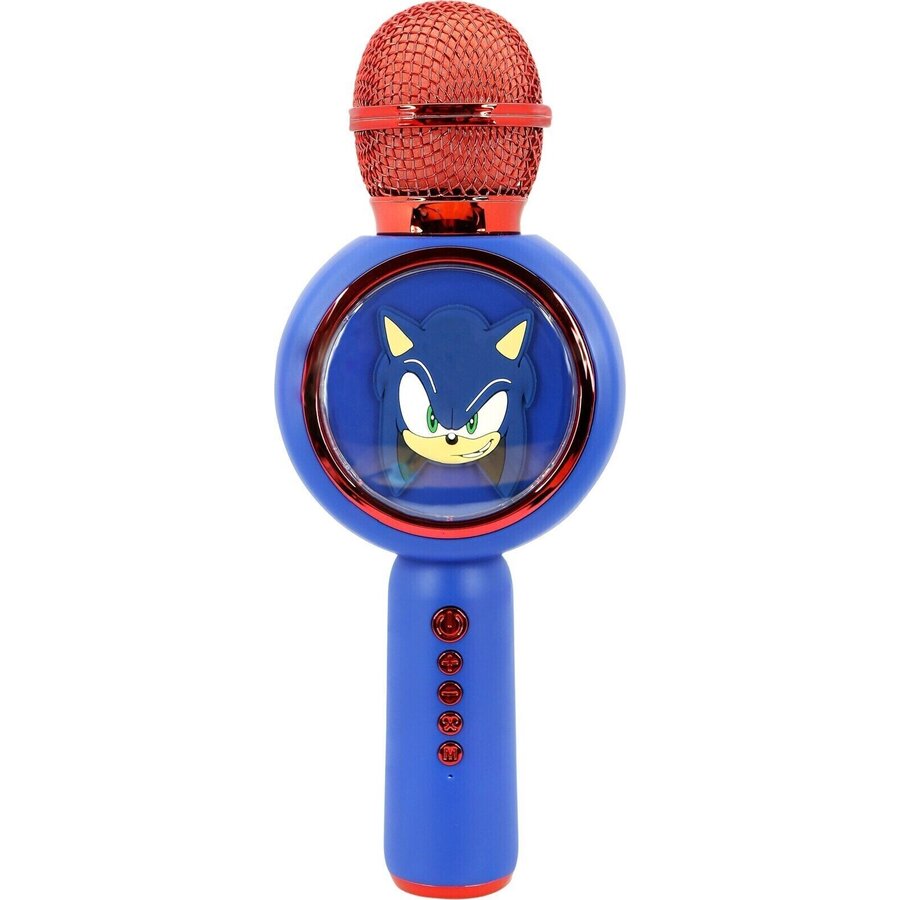Microfon Popsing Led Light up Wireless Karaoke  Sonic the Hedgehog Albastru