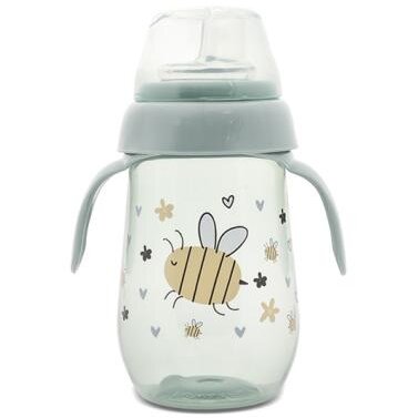 Biberon Anticurgere cu Toarte si Gat Larg 6 Luni+ 250 ml My Friend Iceberg Green