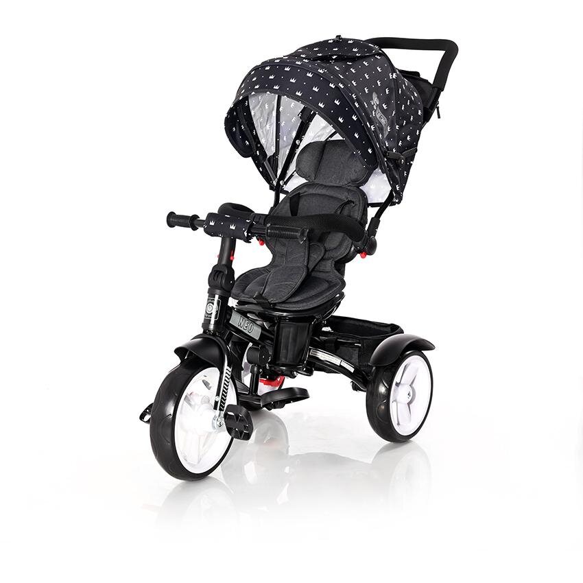 Tricicleta Multifunctionala 4in1 Neo 1-3 Ani Max 20KG Black Crowns