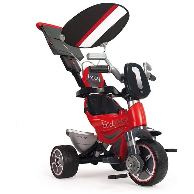 Tricicleta Evolutiva pentru Copii Body Special 10 Luni - 3 Ani Rosu/Negru