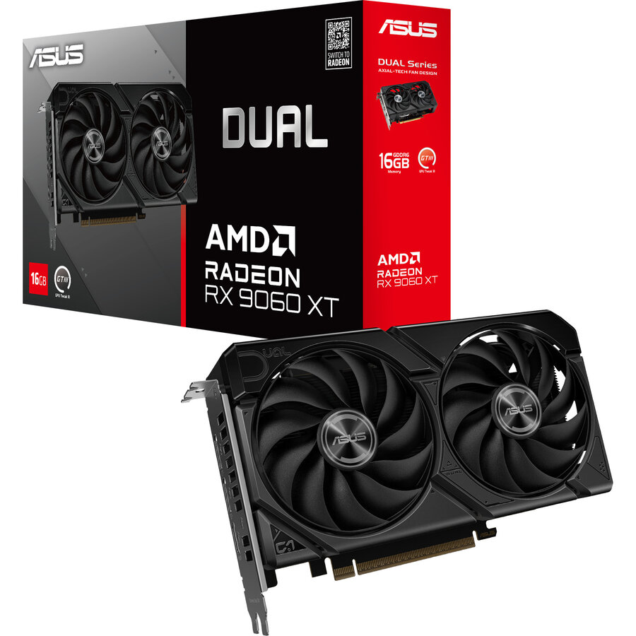 Placa video ASUS Radeon RX 9060 XT DUAL 16GB GDDR6 128-bit - imagine 3