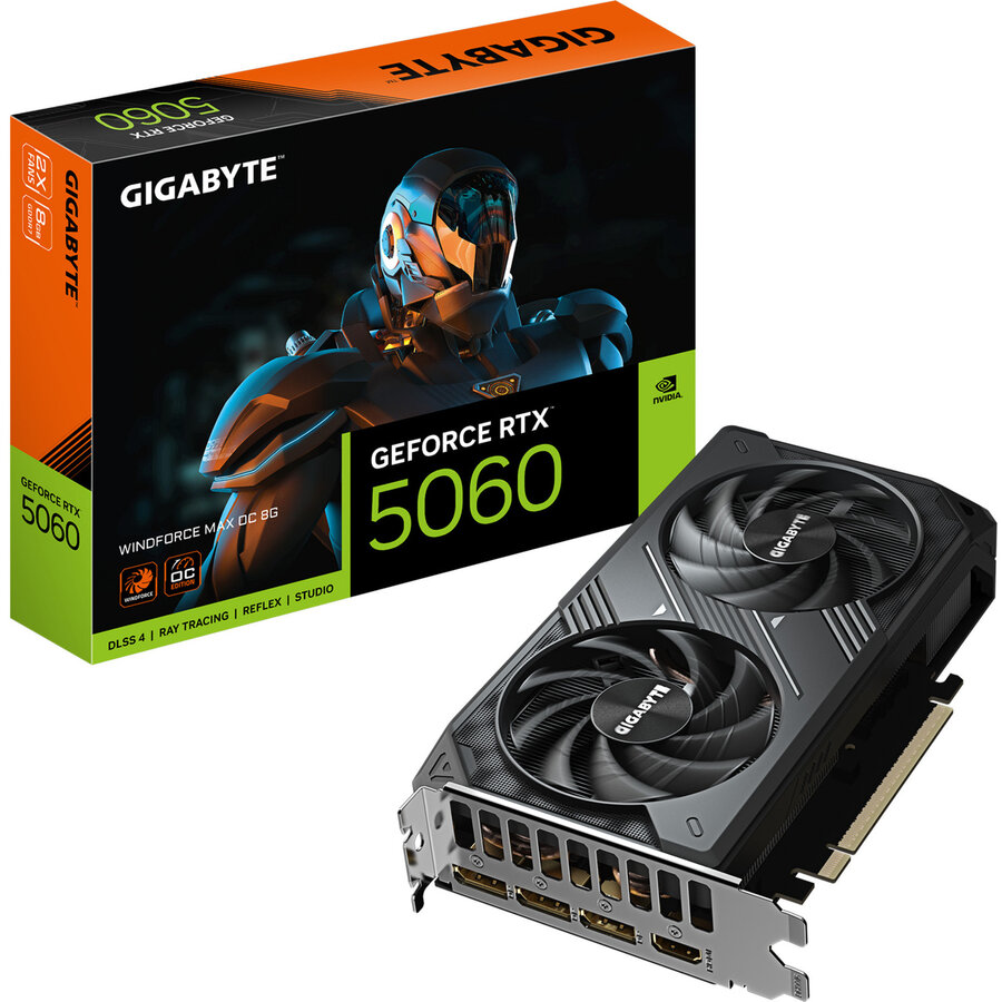 Placa Video GeForce RTX 5060 WINDFORCE MAX OC 8GB GDDR7 128-bit DLSS 4.0