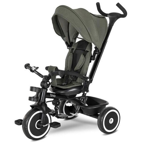Tricicleta Copii Tino Scaun Rotativ 360 Grade 1-5 Ani Max 25KG Verde