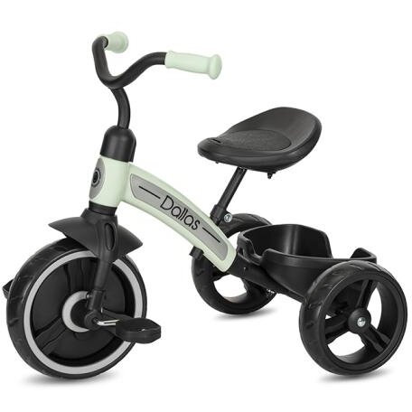 Tricicleta Copii Dallas Sezut Reglabil pe Inaltime 2-6 Ani Verde