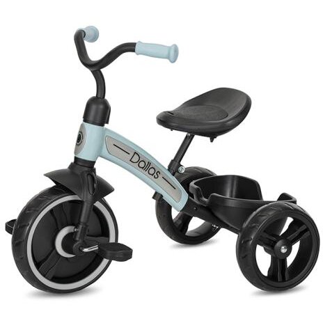 Tricicleta Copii Dallas Sezut Reglabil pe Inaltime 2-6 Ani Albastru