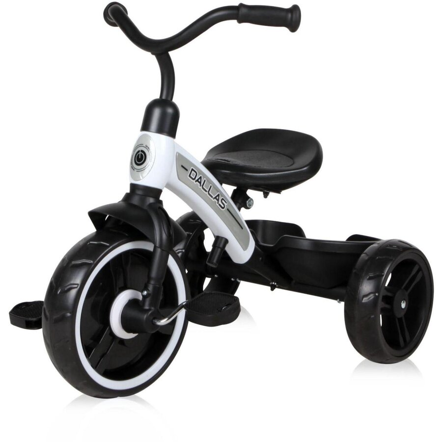 Tricicleta Copii Dallas Sezut Reglabil pe Inaltime 2-6 Ani Alb