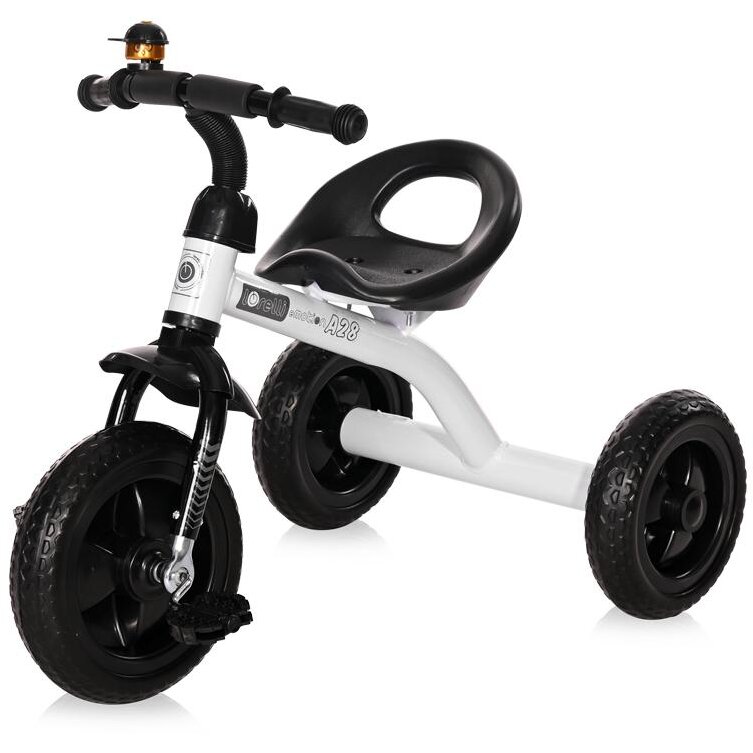 Tricicleta Copii A28 Roti Mari 3-5 Ani Alb/Negru