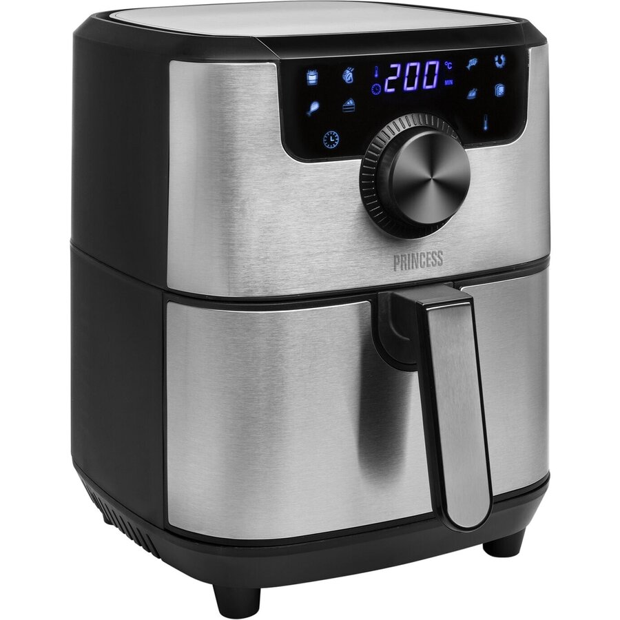 Friteuza cu Aer Cald 4.5L 1500W Aerofryer Negru-Argintiu