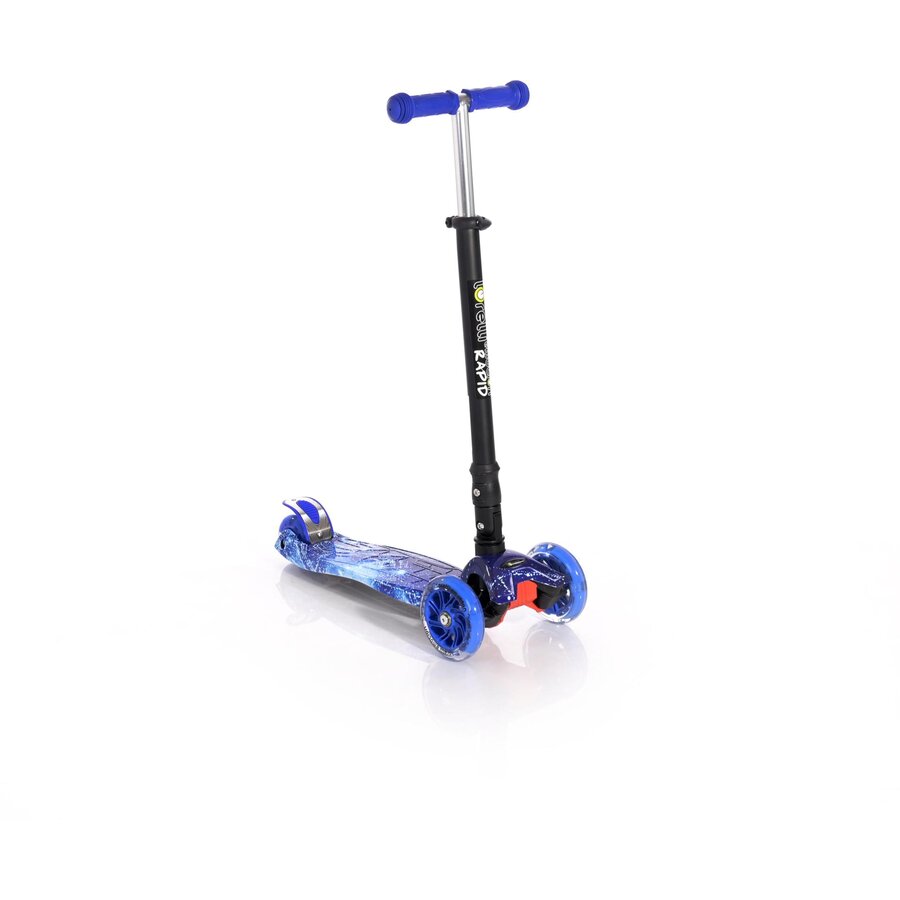 Trotineta Copii Rapid 4 Roti cu LED-uri 5 Ani+ Blue Cosmos