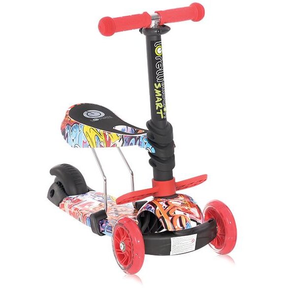 Trotineta Copii Smart 3 Ani+ Maxim 20KG Rosu/Negru
