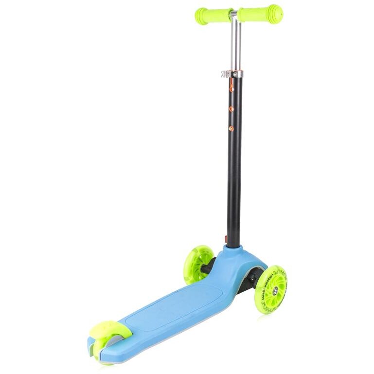 Trotineta Copii Lorelli Yuppee 3 Ani+ Roți cu Lumini Albastru/Verde — imaginea 2