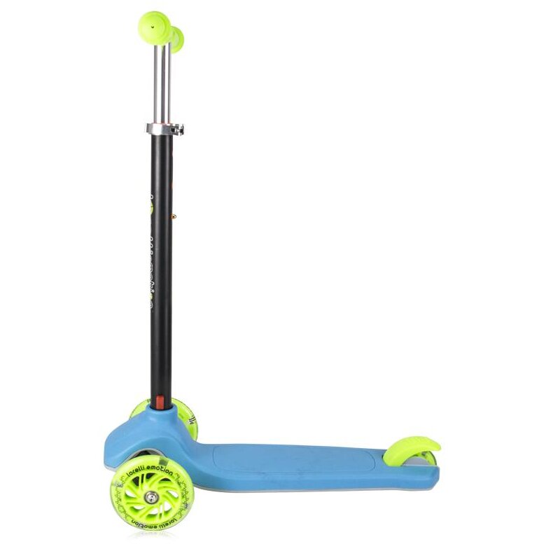 Trotineta Copii Lorelli Yuppee 3 Ani+ Roți cu Lumini Albastru/Verde — imaginea 3