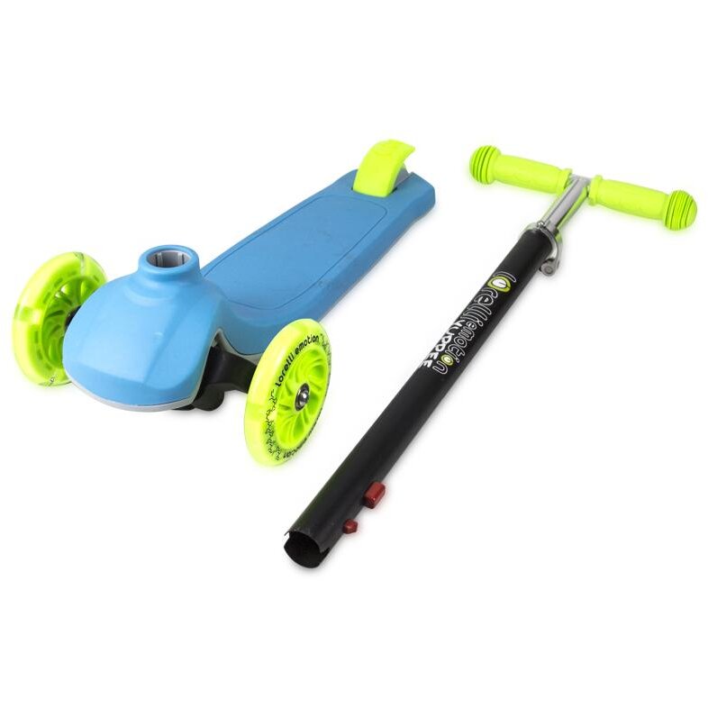 Trotineta Copii Lorelli Yuppee 3 Ani+ Roți cu Lumini Albastru/Verde — imaginea 5