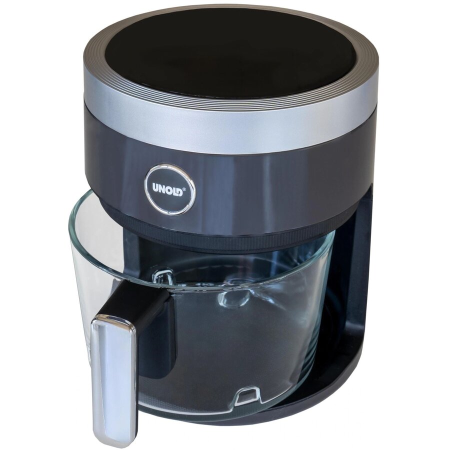 Friteuza cu Aer Cald Sticla 3.5L 1200W Argintiu-Negru