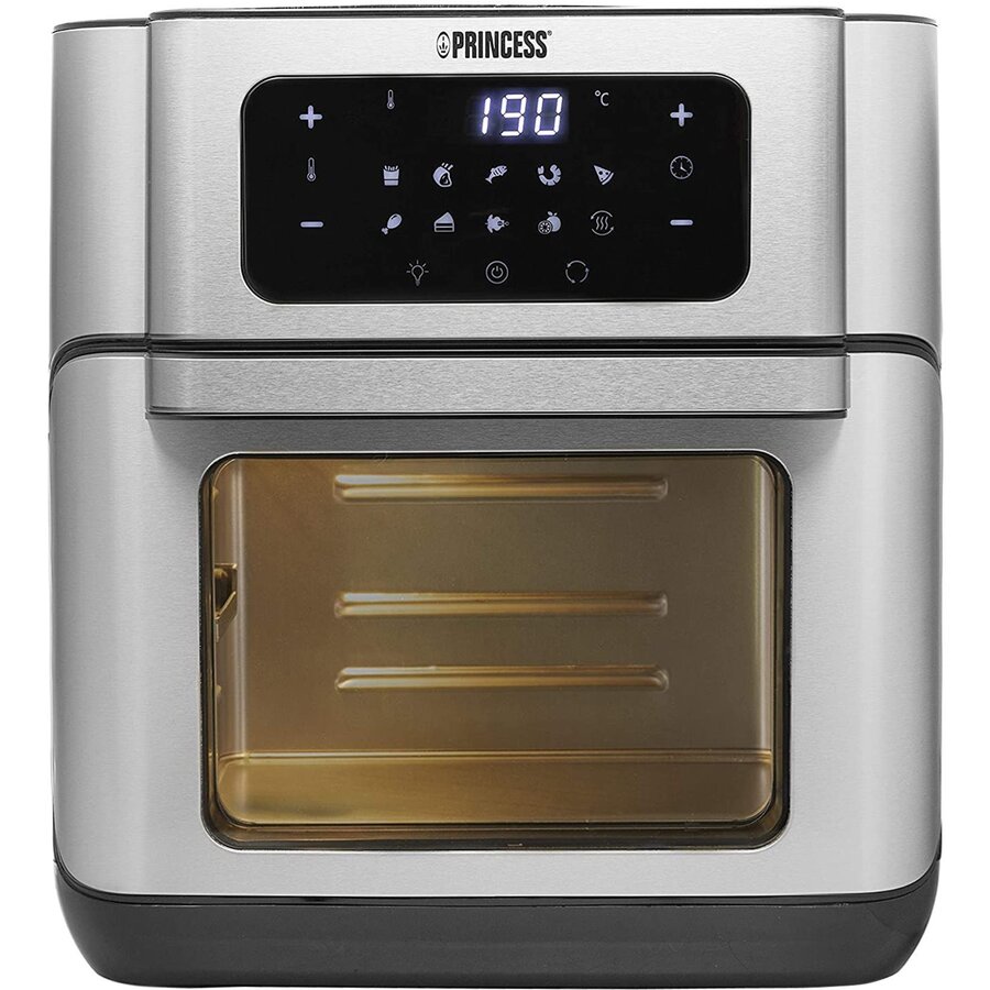 Friteuza/Cuptor Electric cu Aer Cald 10L 1500W Aerofryer Negru-Argintiu