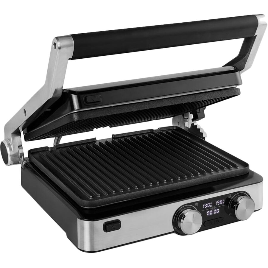 Gratar Electric cu Afisaj Digital 2000W Master Pro Negru-Argintiu