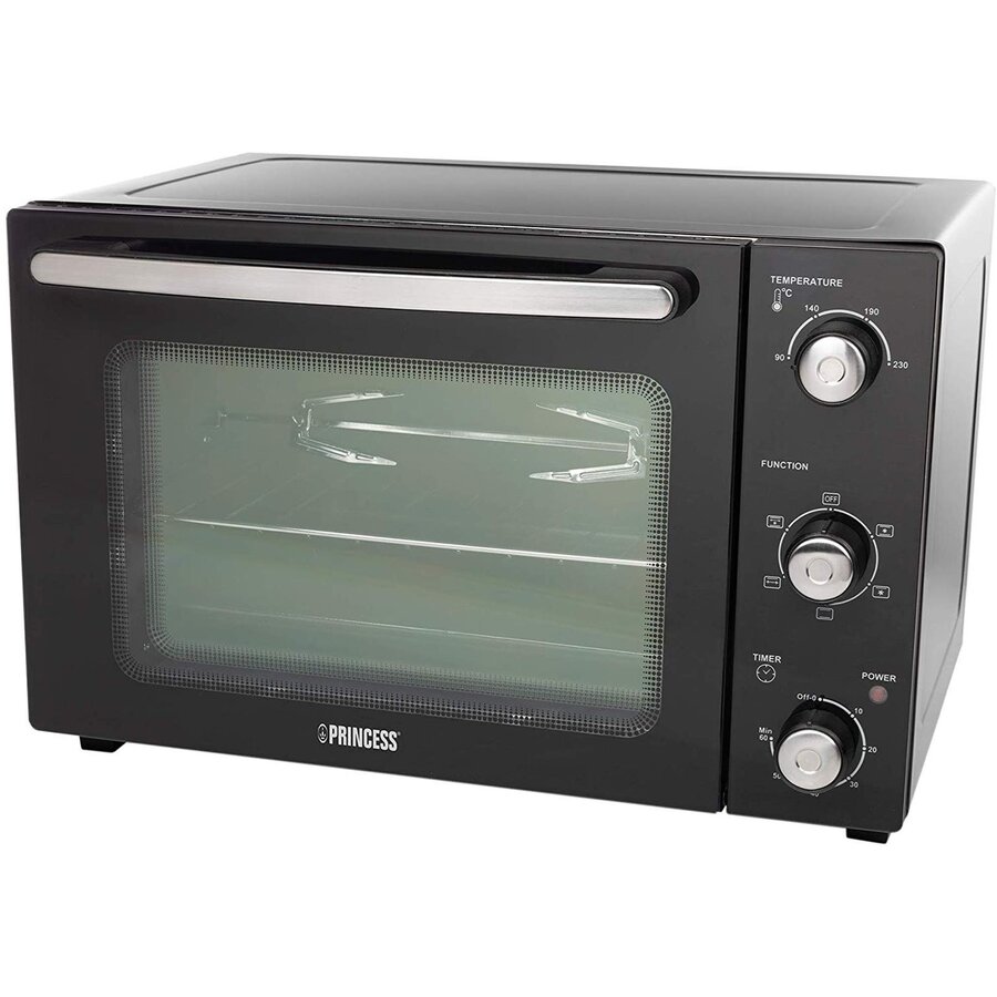 Cuptor Electric cu Convectie Deluxe 32L Termostat Putere 1500W Negru