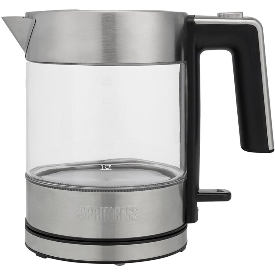 Fierbator Electric Sticla 1L 2200W Brighton Argintiu-Negru