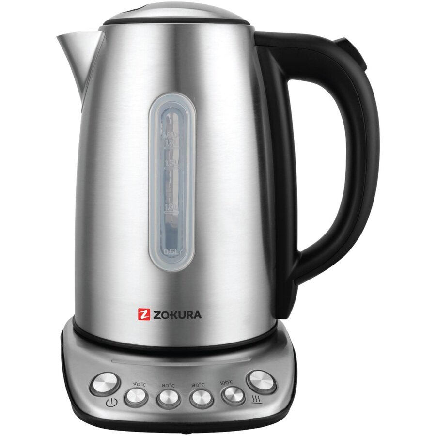 Fierbator Electric 1.7L 2200W 4 Temperaturi Prestabilite Argintiu