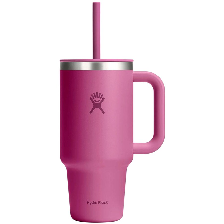 Pahar Termos cu Pai si Maner All Around Travel TT32PSC677 Inox 95ML Reef Roz Inchis