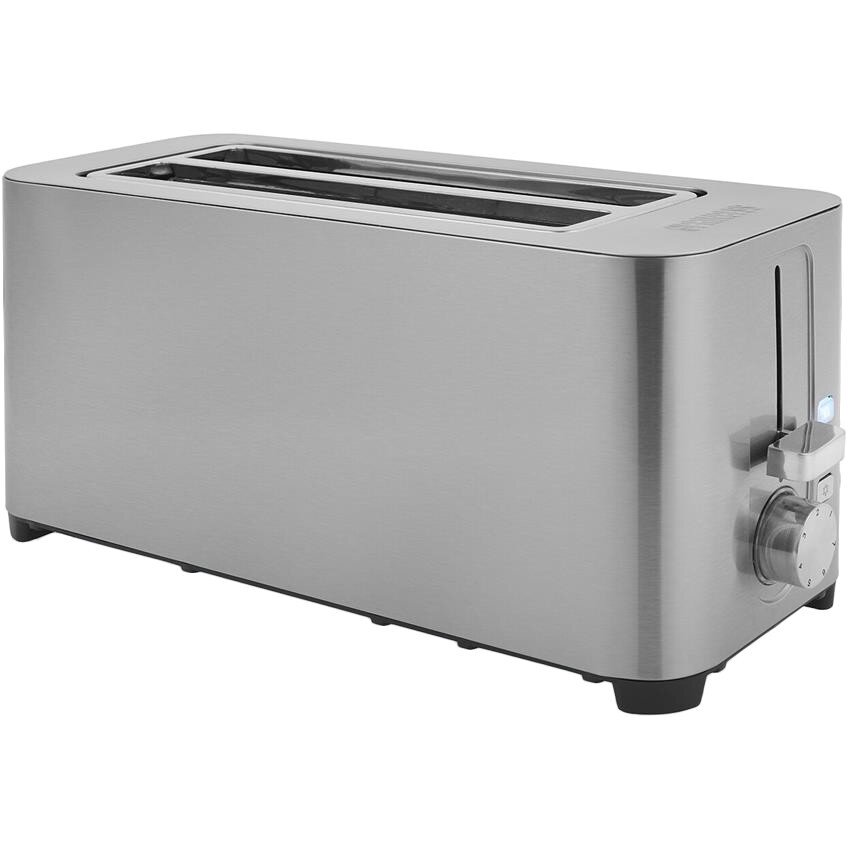 Prajitor de Paine cu 2 Sloturi Lungi 7 Trepte de Rumenire 1400W Inox