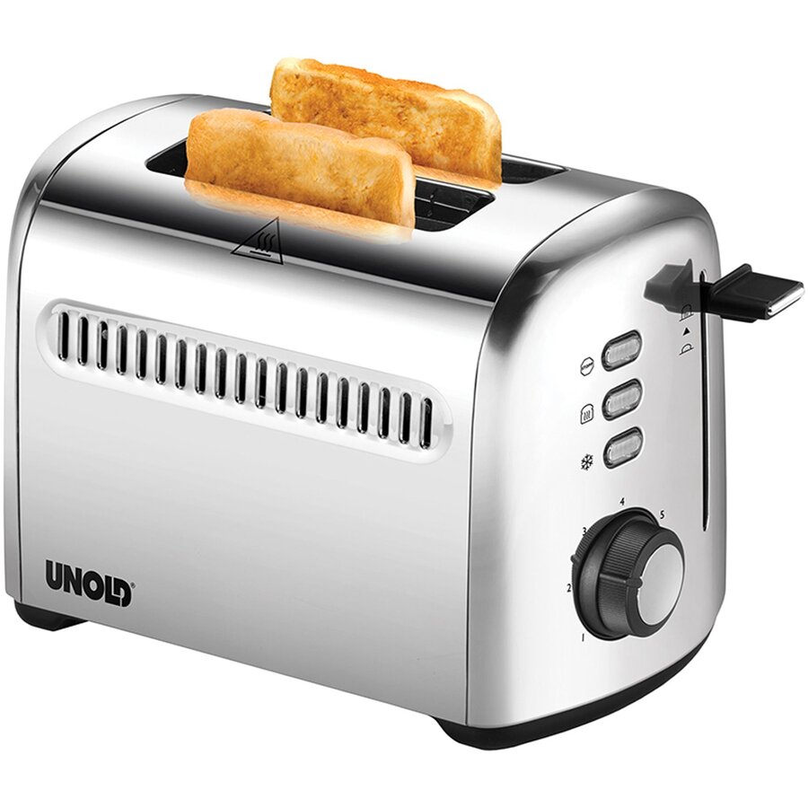 Prajitor de Paine Retro U38326 2 Sloturi 7 Trepte de Rumenire 950W Argintiu