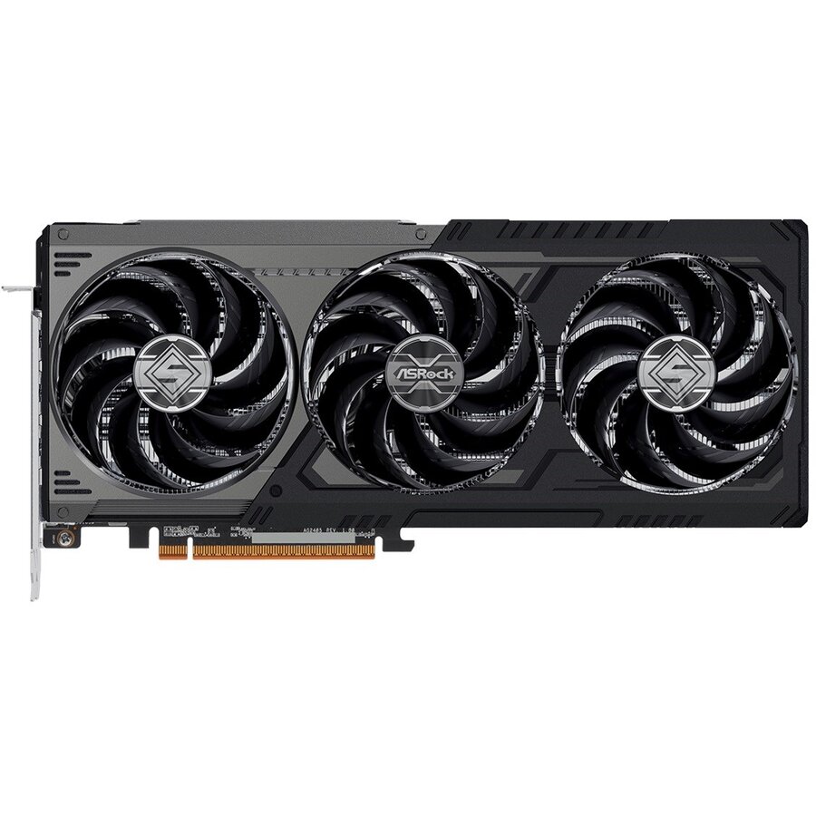 Placa Video AMD Radeon RX 9070 XT Steel Legend Dark 16GB