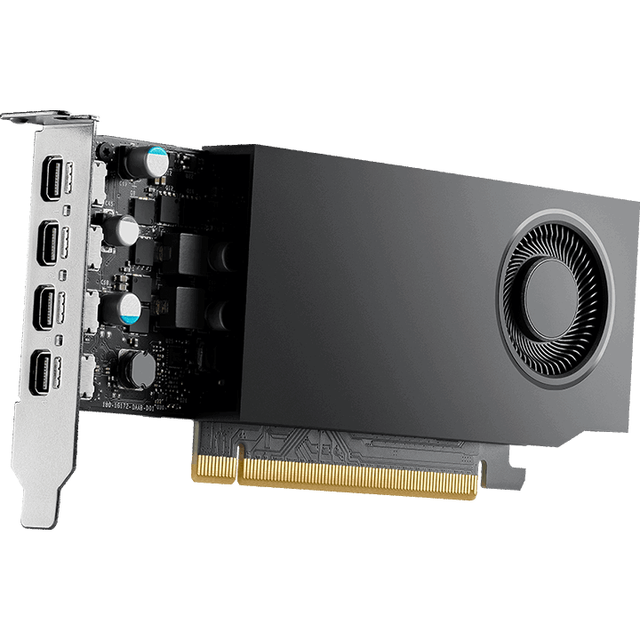 Placa Video A1000 PNY RTX 8GB 4xmDP Low Profile