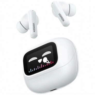 Căști Ugreen Handsfree Bluetooth HiTune T6 Magic WS211 TWS ANC MultiPoint Alb