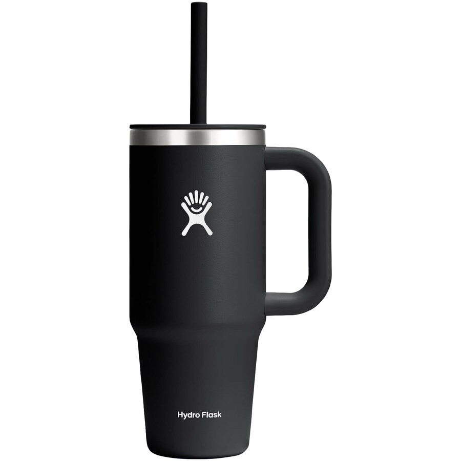 Pahar Termos cu Pai si Maner All Around Travel TT24PSC001 Inox 710ML Negru