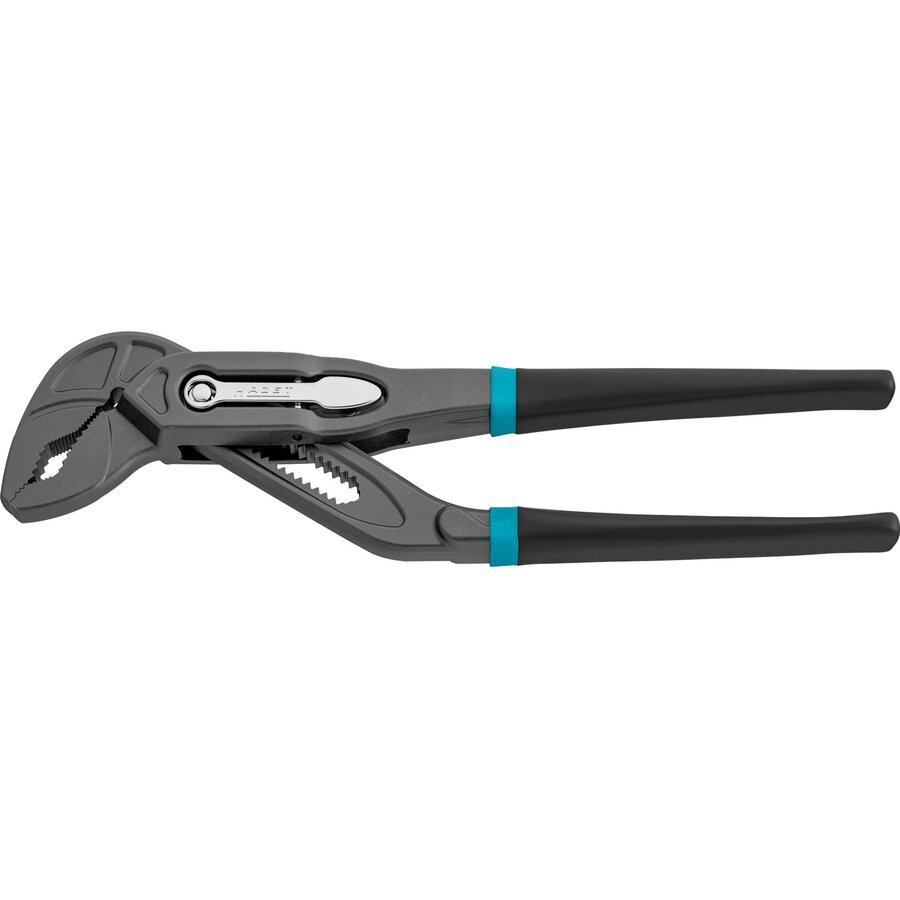 universal / water pump pliers 760-18, pipe / water pump pliers (black/blue, 180mm, quick adjustment tip/step)
