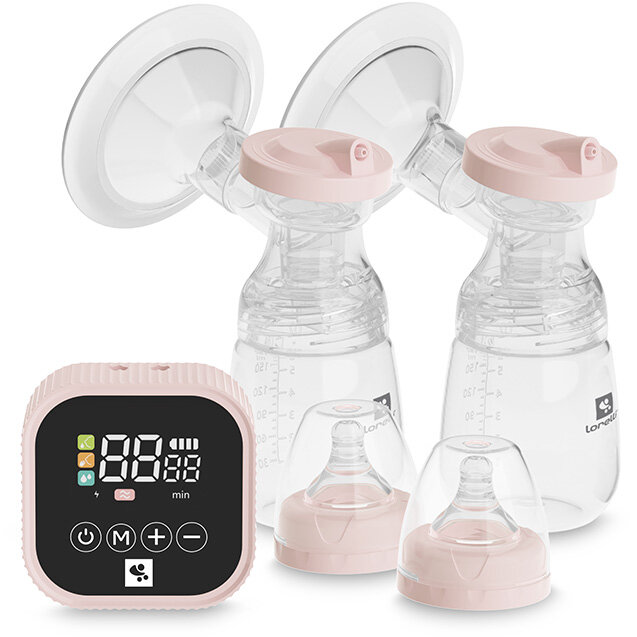 Pompa de san electrica Lorelli Daily Comfort, LED touch screen, 3 moduri de functionare, Roz - imagine 2