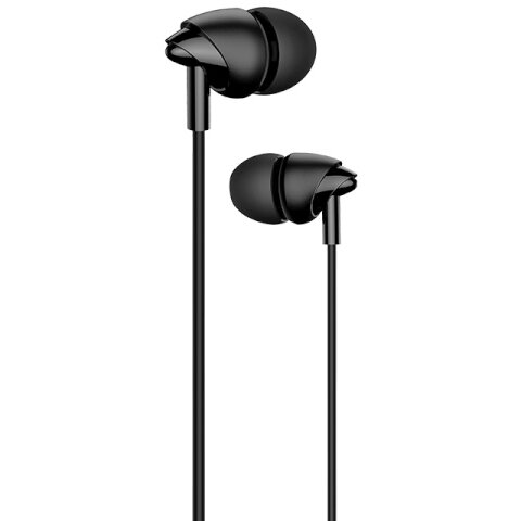 Casti audio cu microfon USAMS EP-39, In-ear, Control pe fir, Jack 3.5mm, Lungime cablu 1.2m, Negru - imagine 2