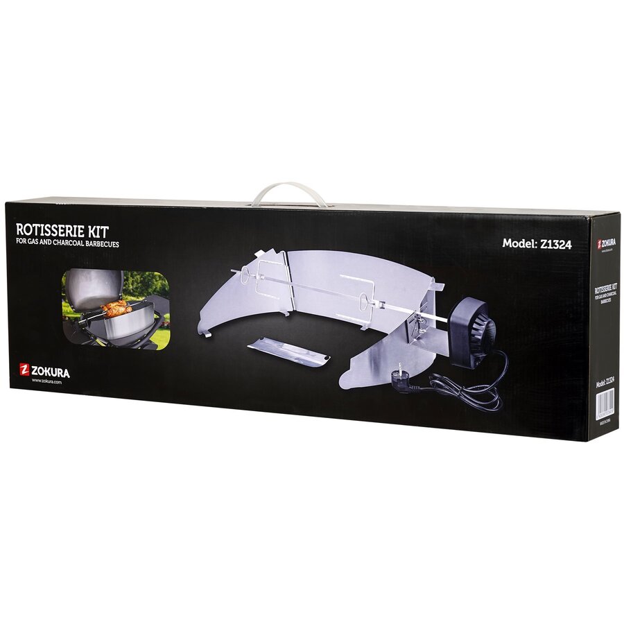 Kit Rotiserie pentru Gratar de Gradina Z1324 Inox