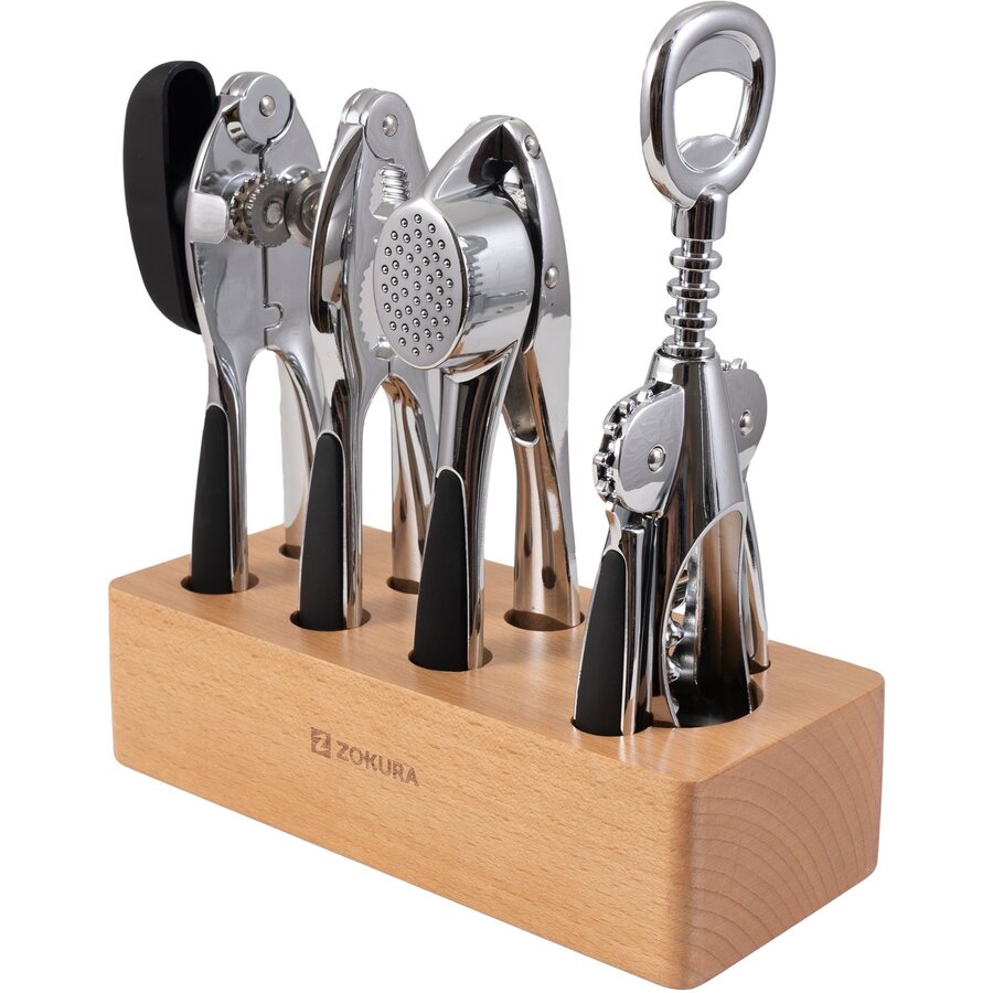 Set Ustensile Bucatarie Z1152 5 Piese Argintiu