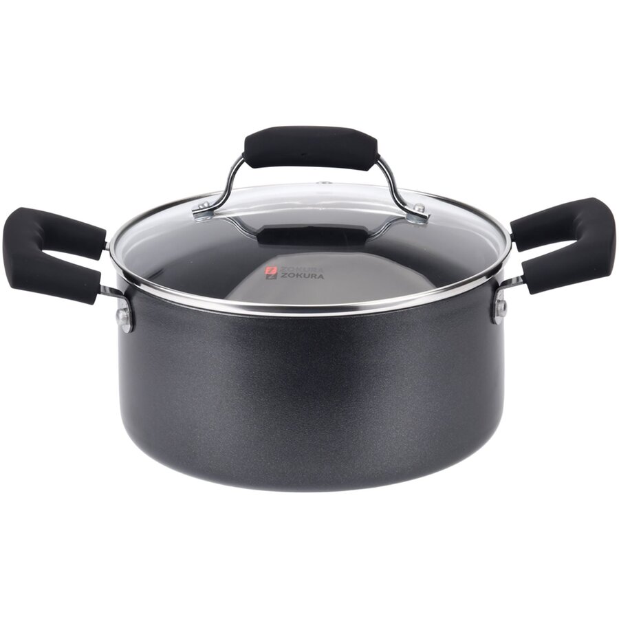 Cratita Primary Z1075 Aluminiu 5L Diametru 24CM Negru