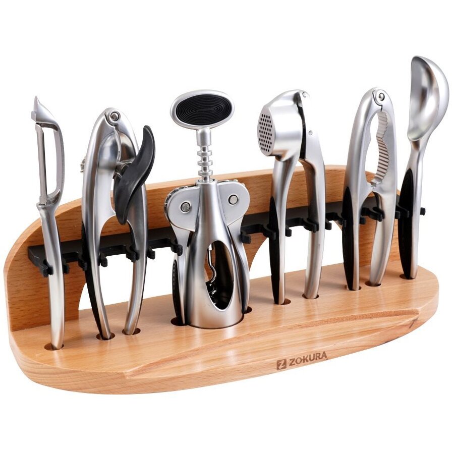 Set Ustensile Bucatarie Z1117 7 Piese Argintiu