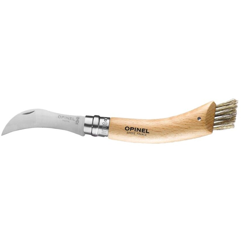 Cutit pentru Ciuperci N°08 Lama Inox 8CM Argintiu/Maro